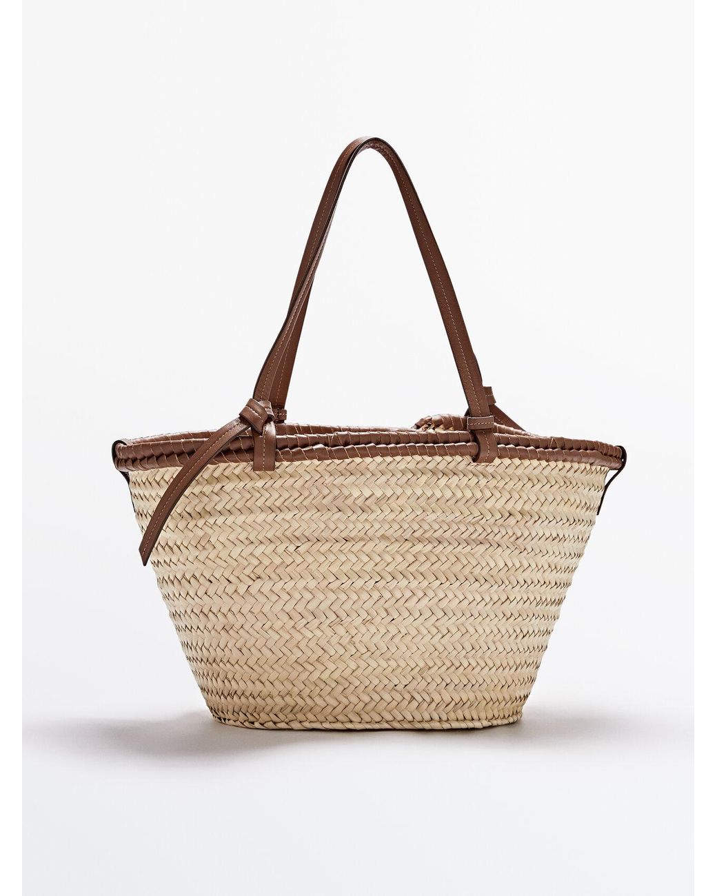 MASSIMO DUTTI Woven Basket + Removable Toiletry Bag | Lyst