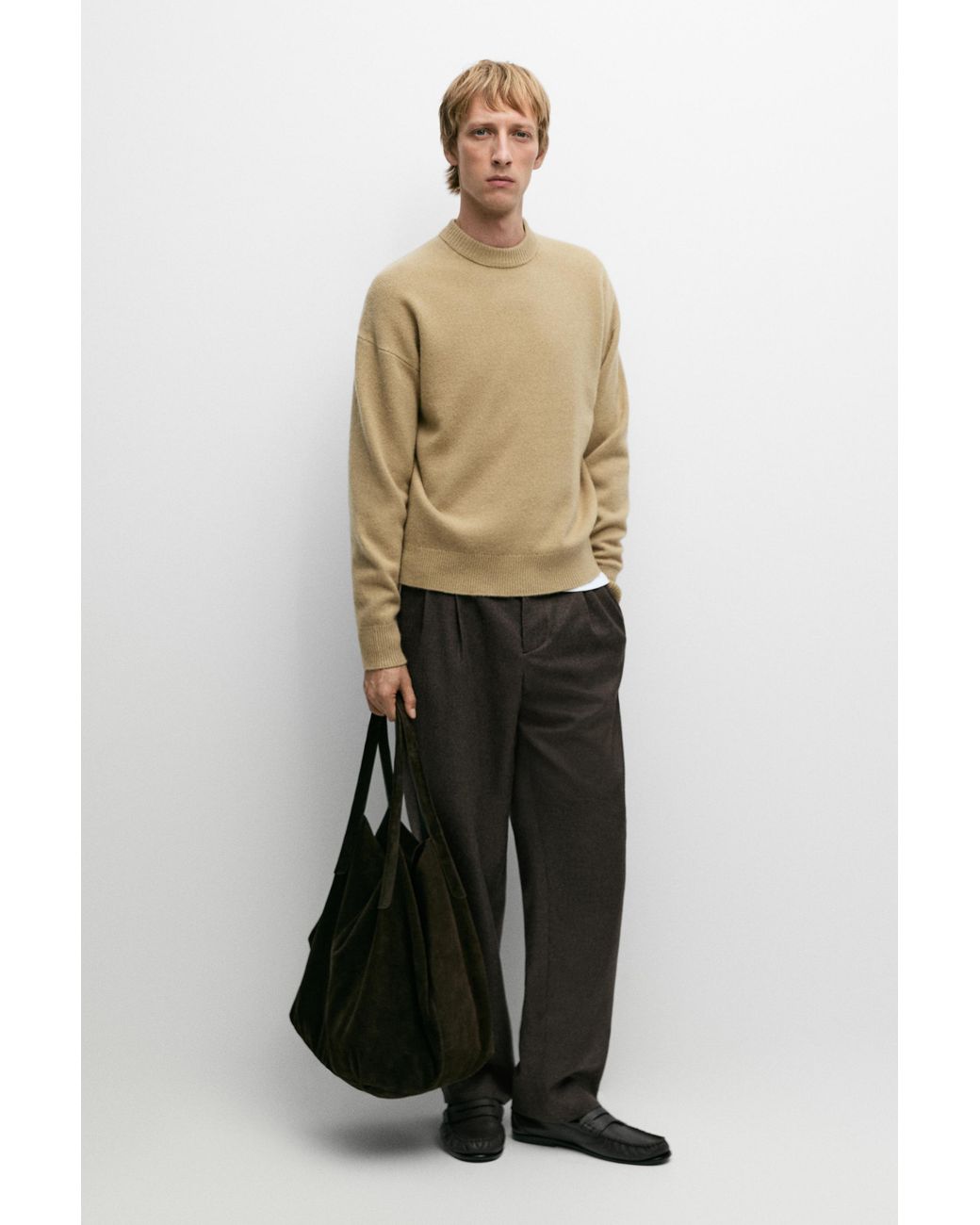 Pullover di MASSIMO DUTTI in Natural da Uomo
