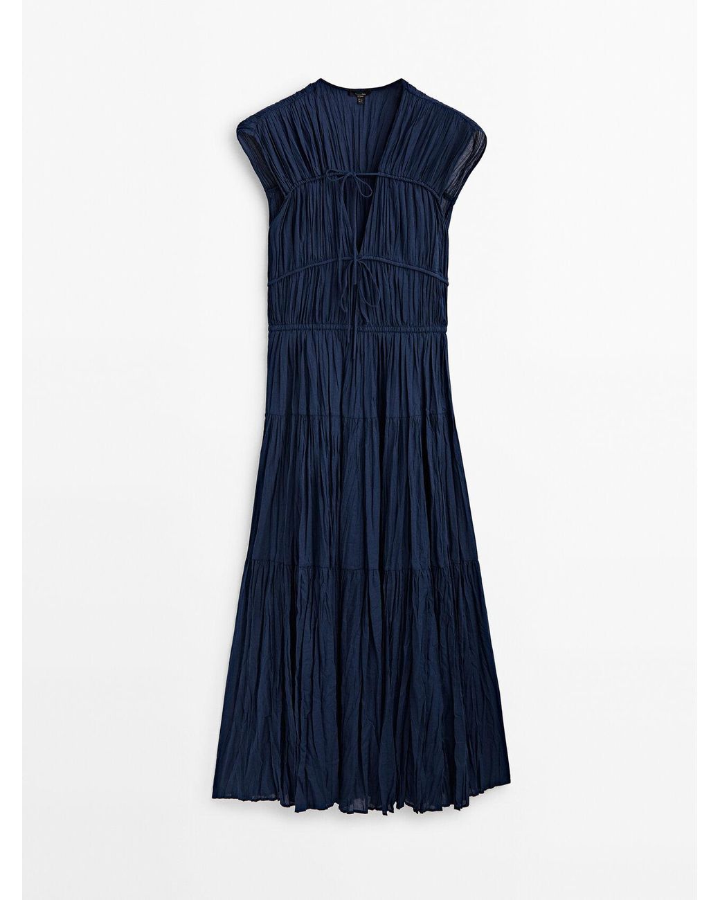 Massimo dutti top pleated dress