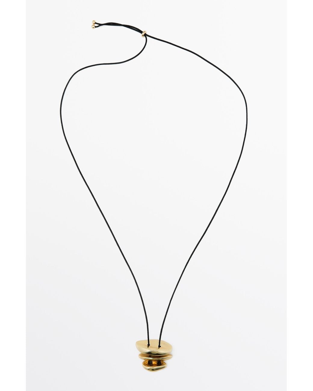 MASSIMO DUTTI Multicolor Long Necklace With Irregular Pieces