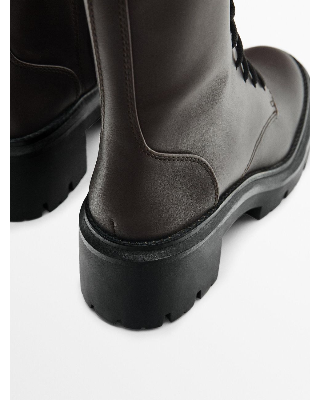 Massimo dutti shop lace up boots