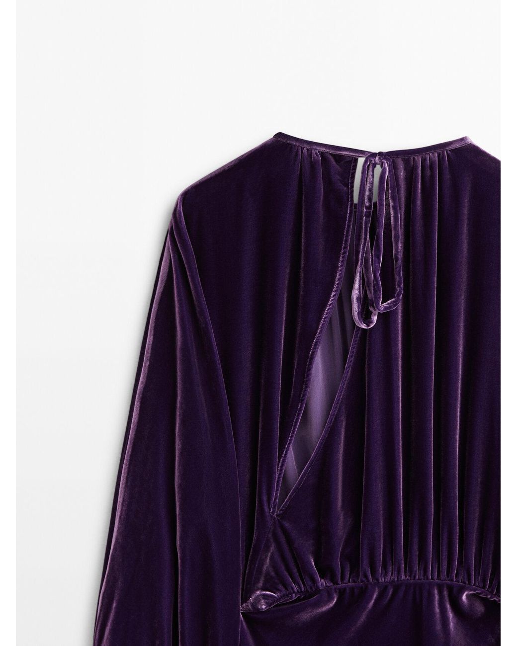 Massimo dutti velvet hot sale dress