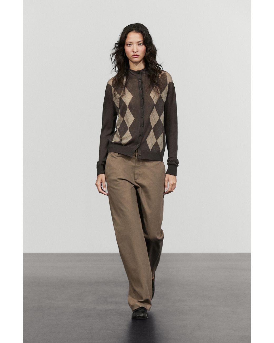 MASSIMO DUTTI Multicolor Stretch Cotton Blend Pants
