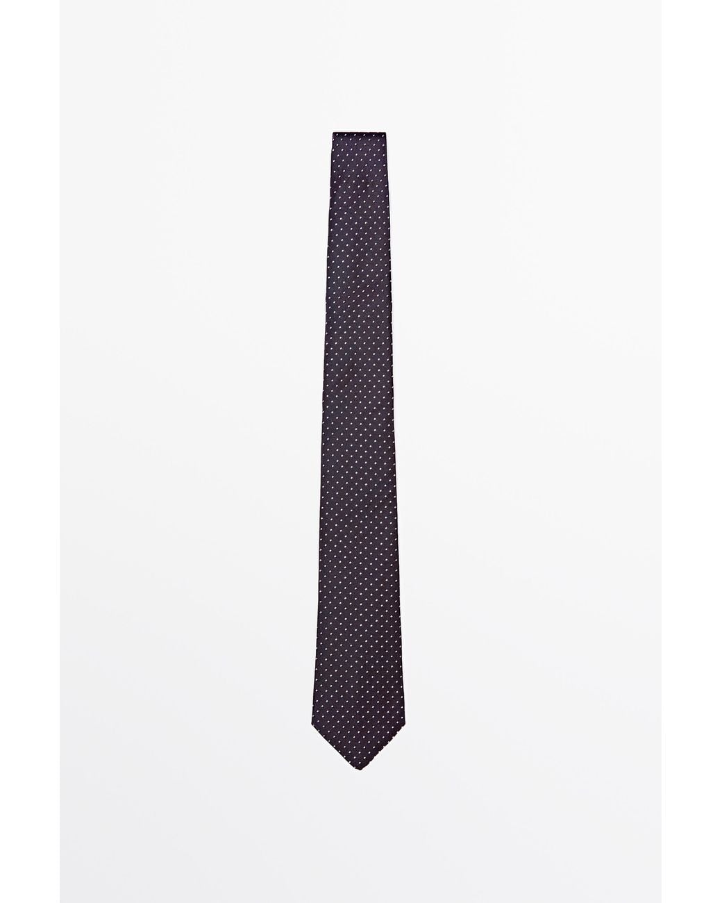Corbata Puntos 100% Seda MASSIMO DUTTI de hombre de color Blue