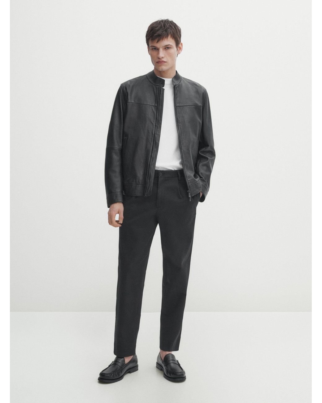 Camisa negra massimo dutti hombre hotsell