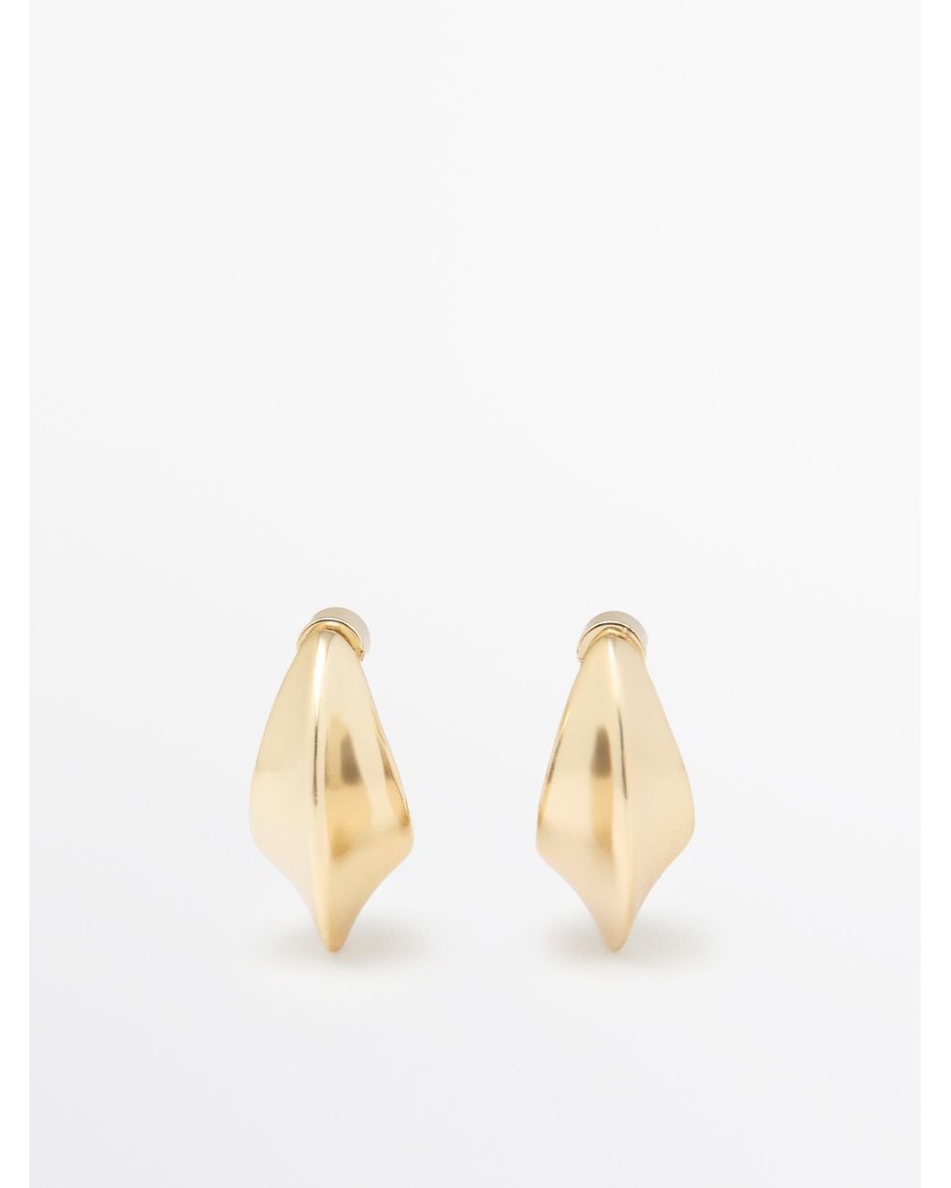 Pendientes Aro Luna MASSIMO DUTTI de color White