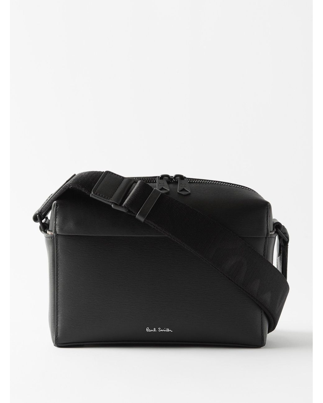 Paul Smith Leather Cross-body Bag in Black for Men | Lyst