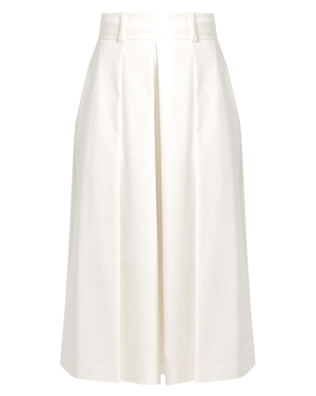 Tibi Agathe High-waist Pleated Skirt in Natural | Lyst
