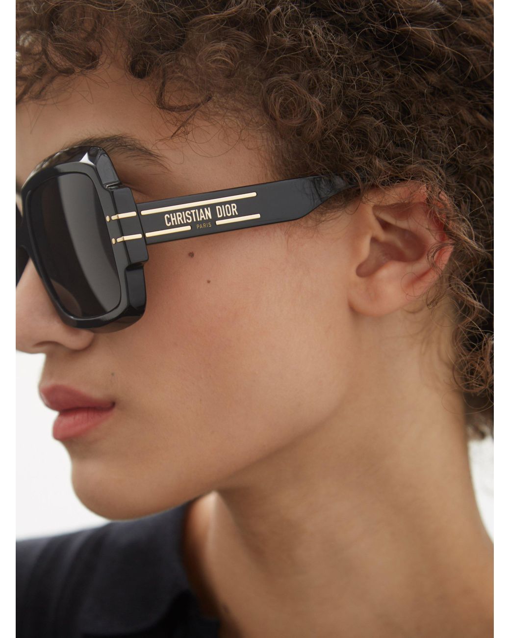 Dior Solar Square Acetate Sunglasses in Black | Lyst