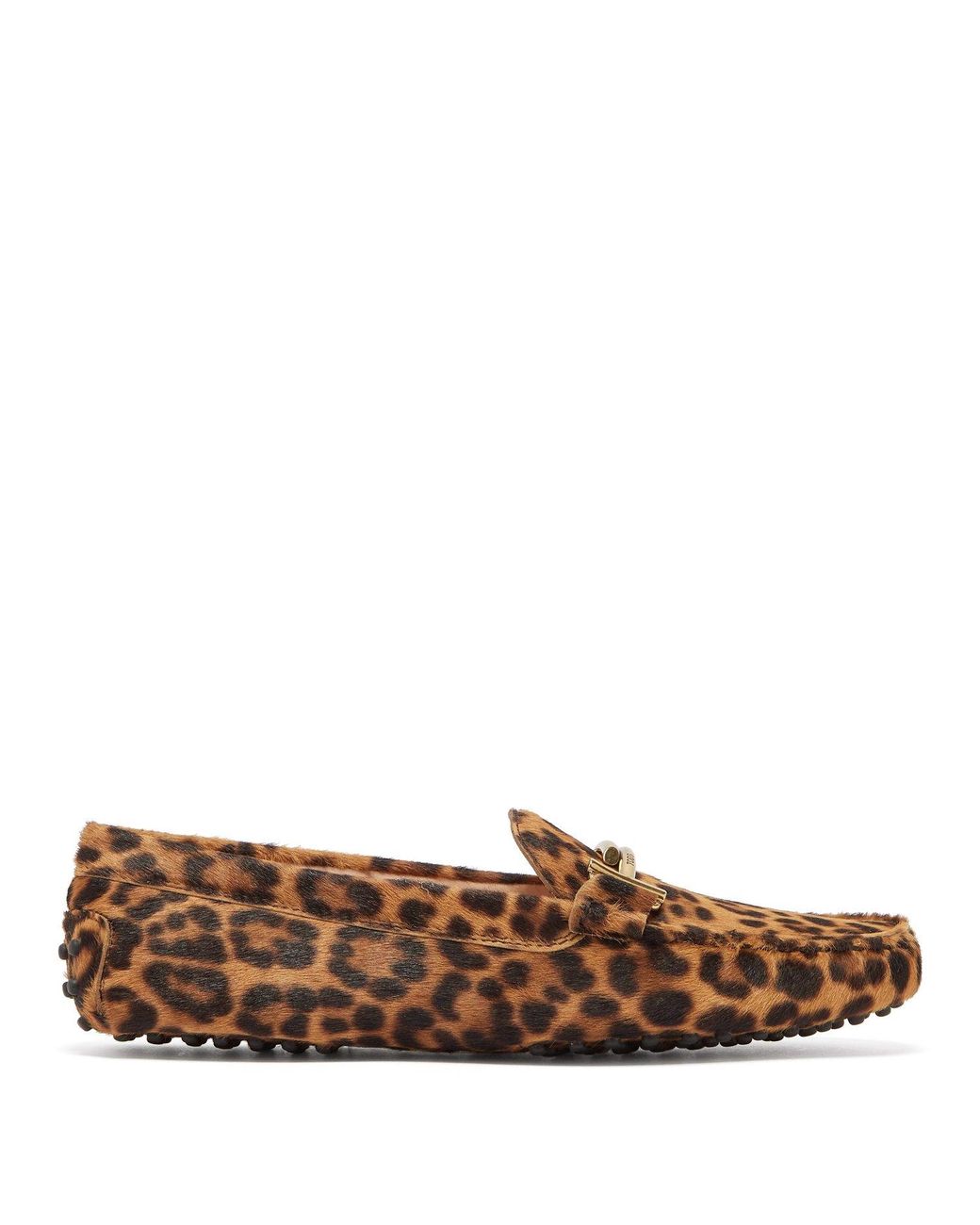tod's leopard print loafers