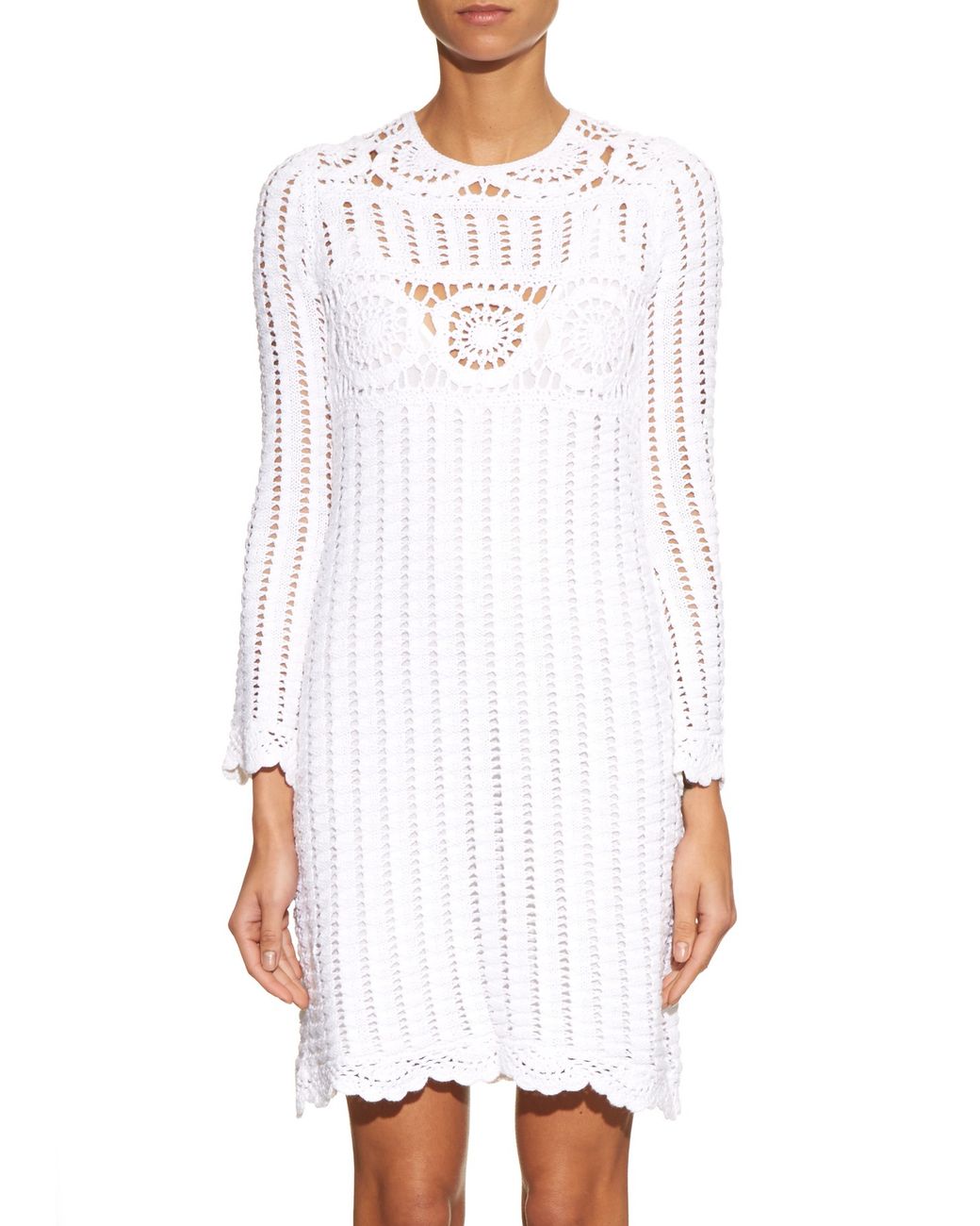Étoile Isabel Marant Cotton Harriet Crochet Dress in White | Lyst