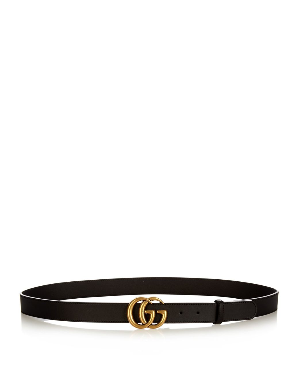 Gucci Gg-logo Leather 3cm Belt in Black for Men | Lyst