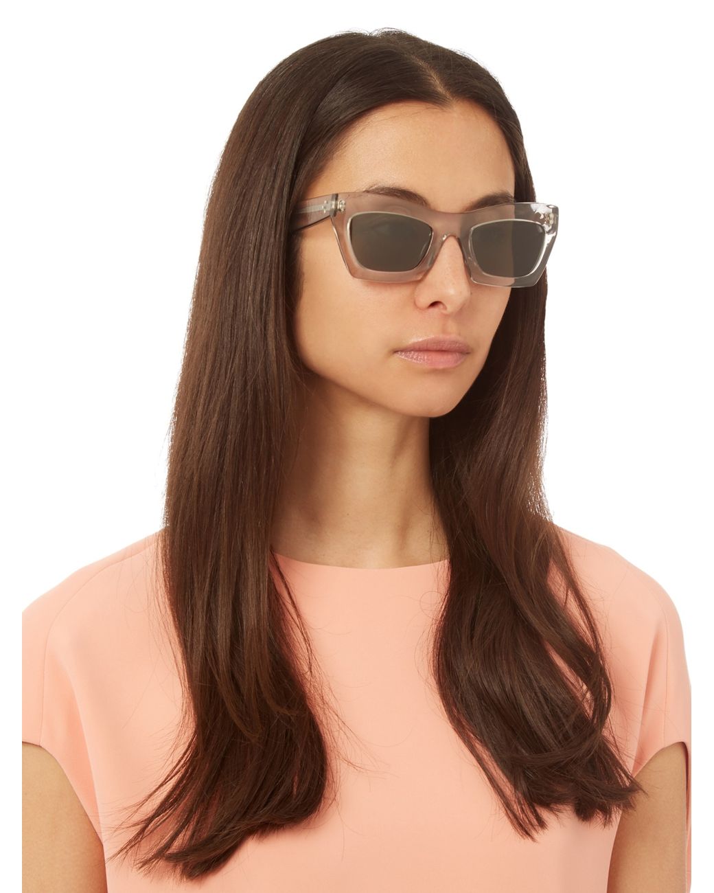 Celine Eva Rectangle-frame Sunglasses | Lyst