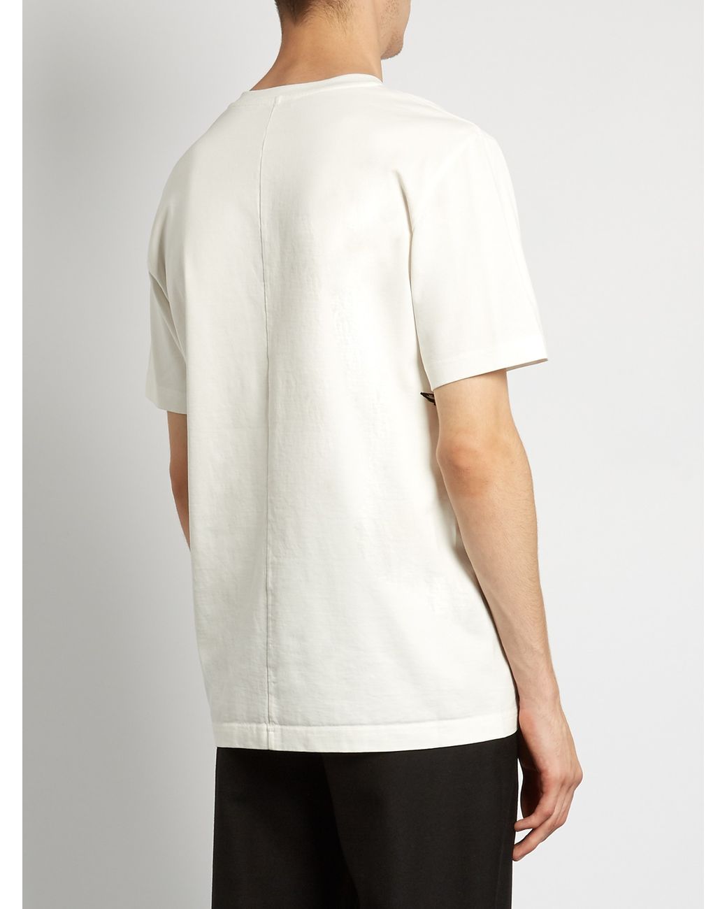 Balenciaga Snake-print Cotton-jersey T-shirt in White for Men | Lyst UK