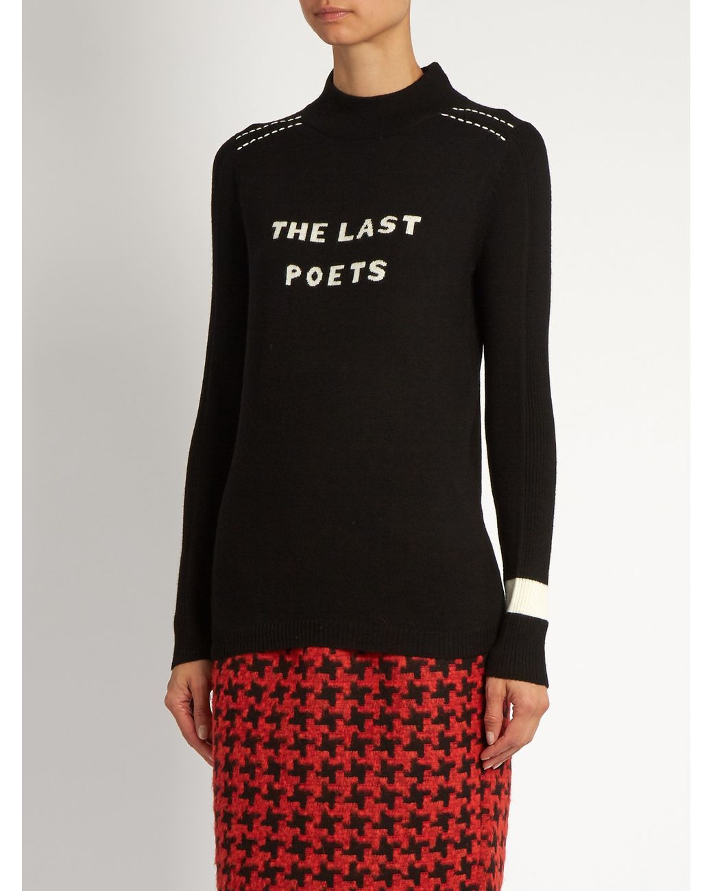 Bella Freud The Last Poets Wool Sweater in Black Lyst