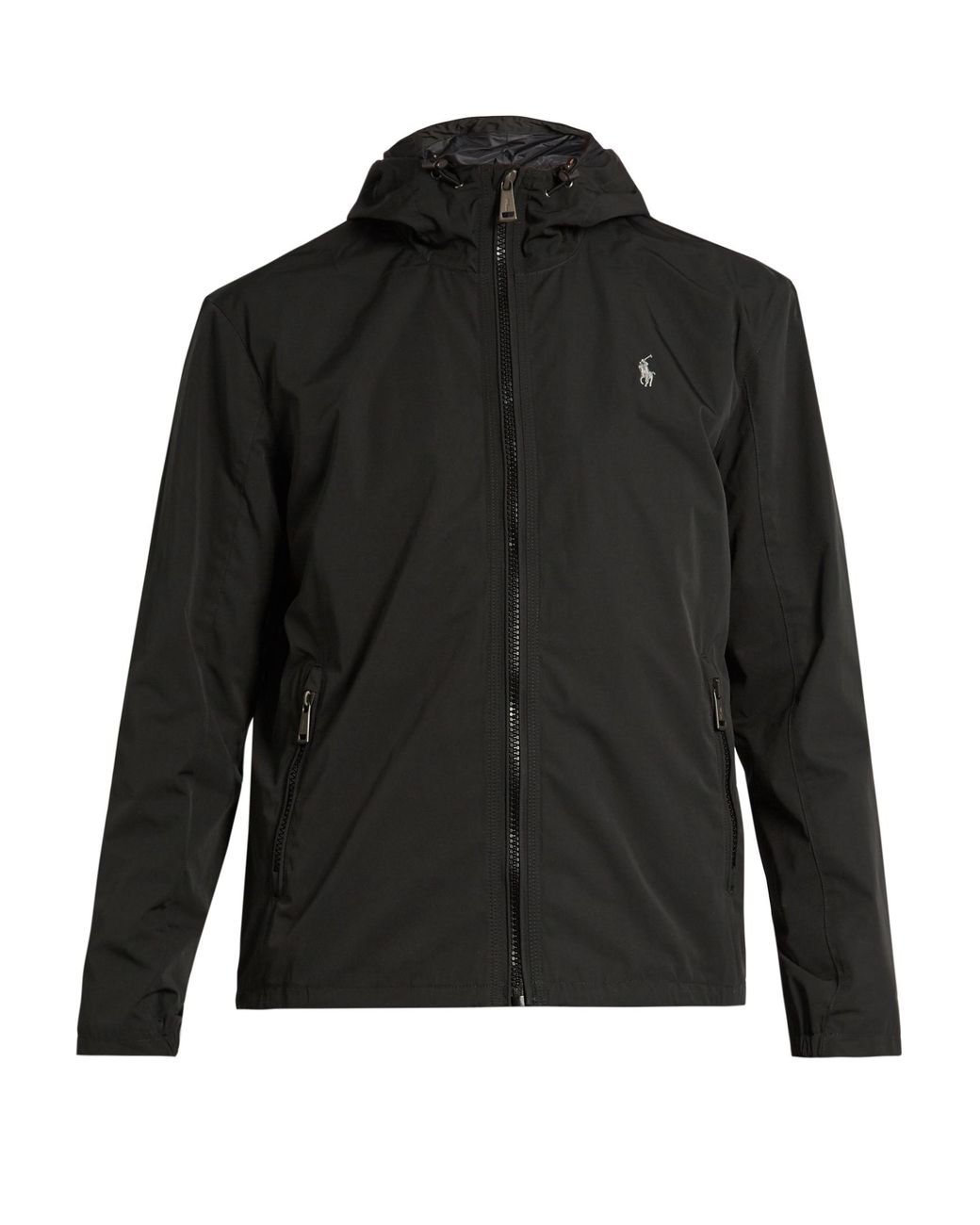 Polo Ralph Lauren Waterresistant Nylon Hooded Jacket in Black for Men Lyst