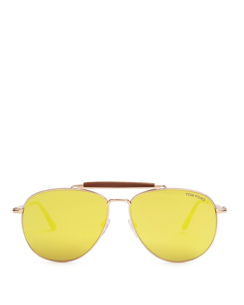 Tom Ford Sean Mirrored Aviator Sunglasses in Metallic | Lyst