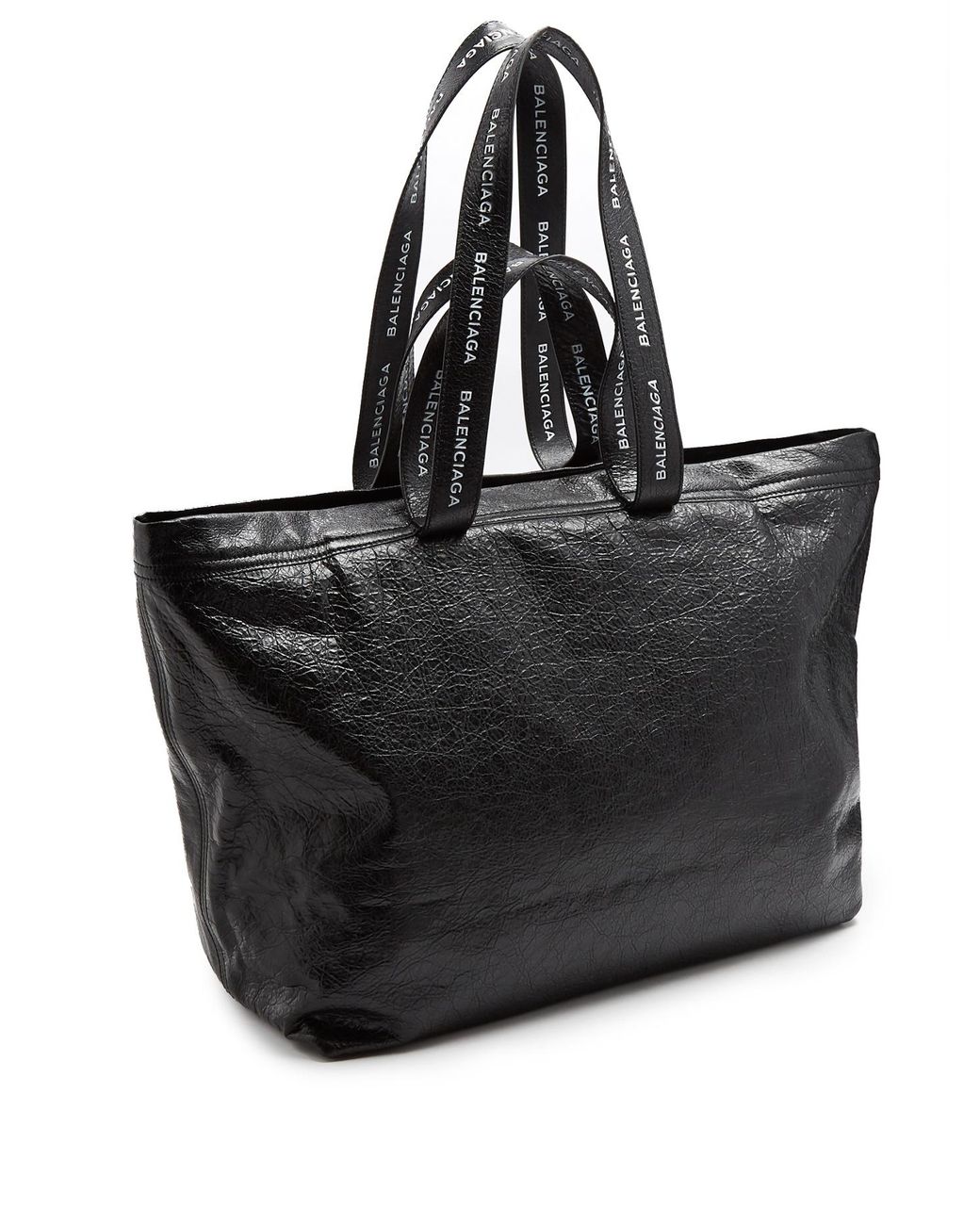 Balenciaga Carry Shopper M Leather Bag in Black for Men | Lyst