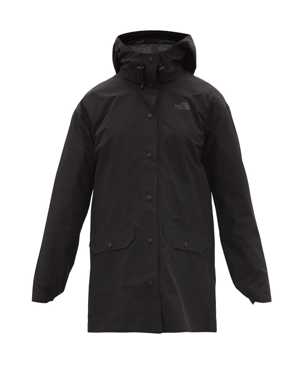 The North Face Woodmont Recycled-fibre Shell Rain Jacket in Black - Lyst