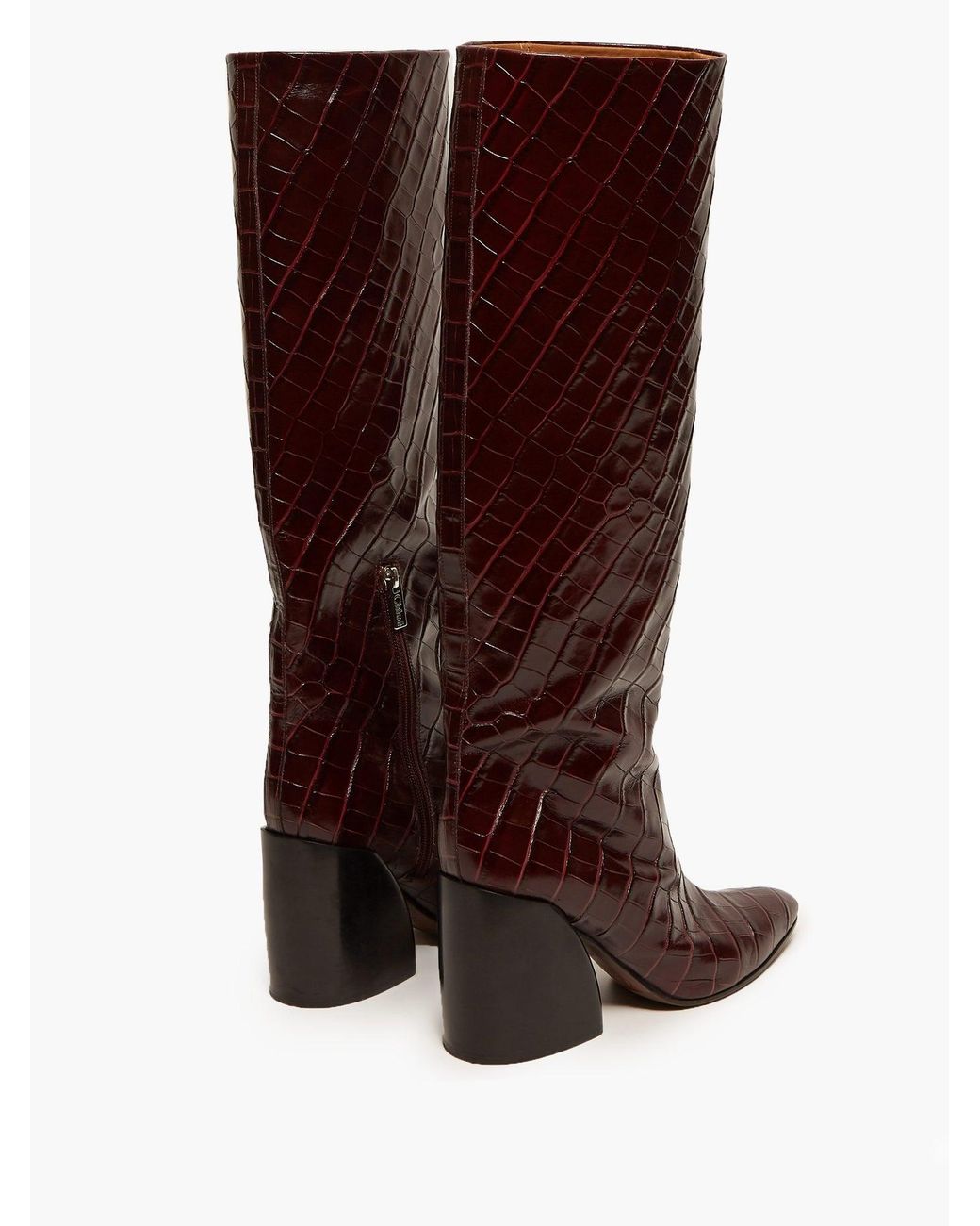 Chloe croc shop boots