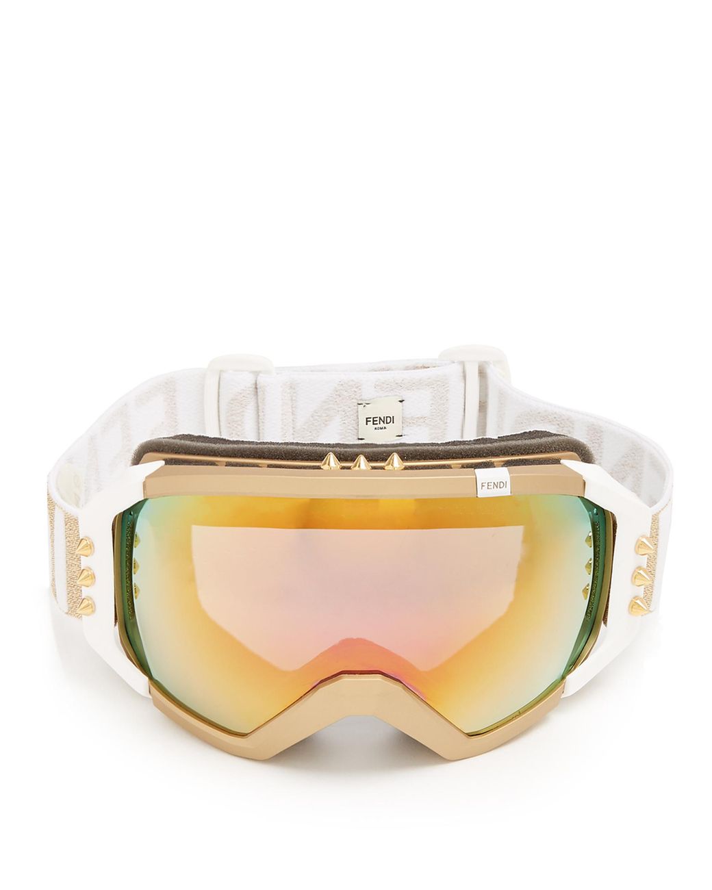 Fendi Logo-jacquard Ski Goggles in Metallic | Lyst