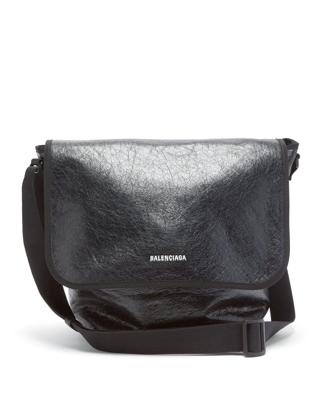 Balenciaga Explorer Textured-leather Messenger Bag for Men | Lyst