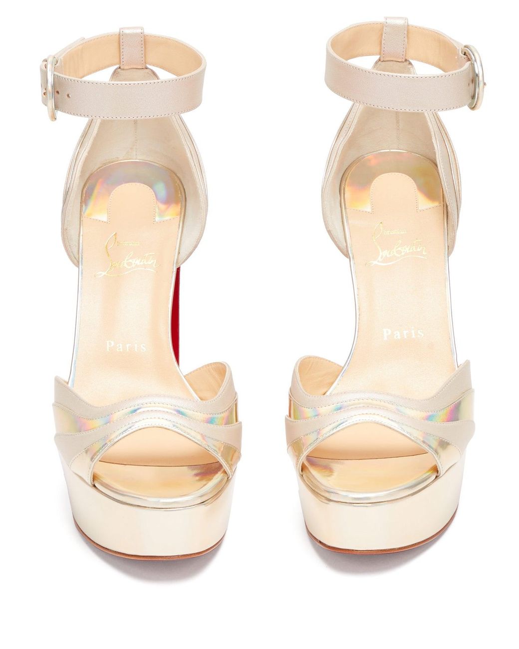degratissimo rainbow platform sandal