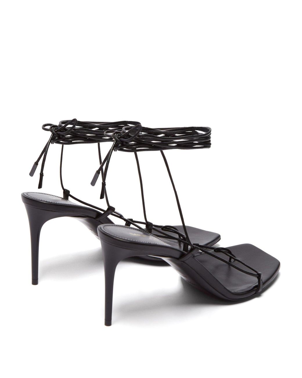 Saint laurent paris minimalist leather deals sandals