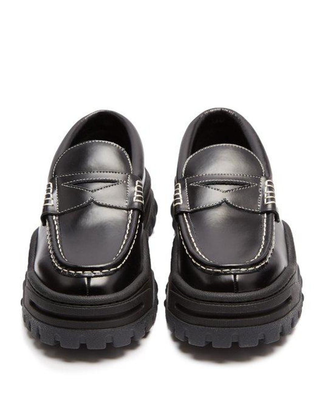 Eytys Angelo Leather And Rubber Platform Loafers in Black for Men