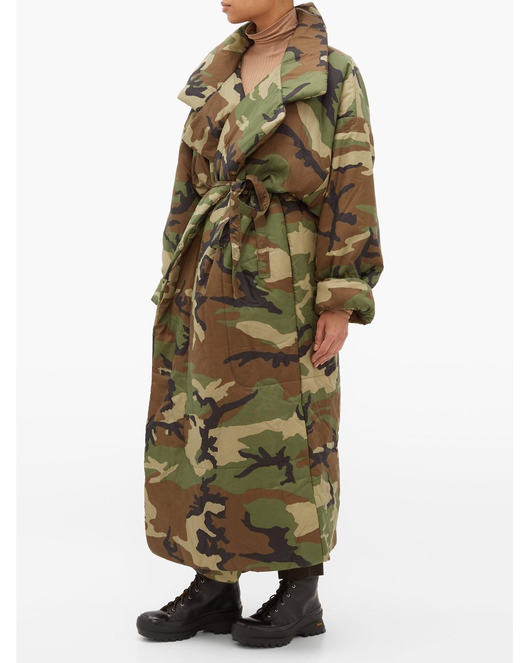 Norma kamali camo sleeping hotsell bag coat