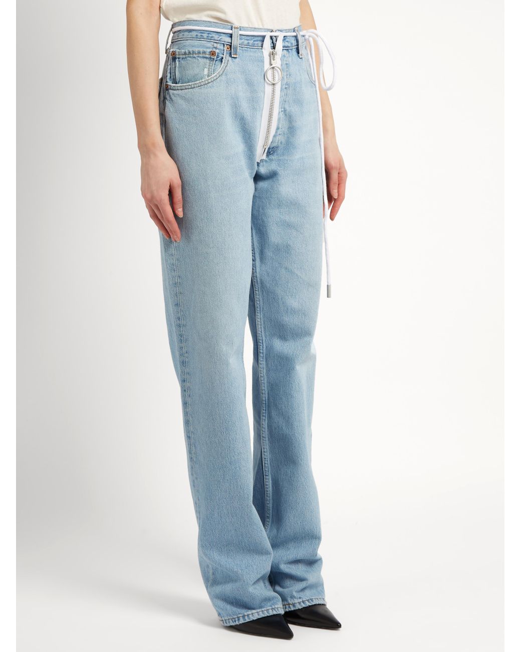 OFF-WHITE VIRGIL ABLOH DISTRESSED ARROW JEANS – Caroline's Fashion Luxuries