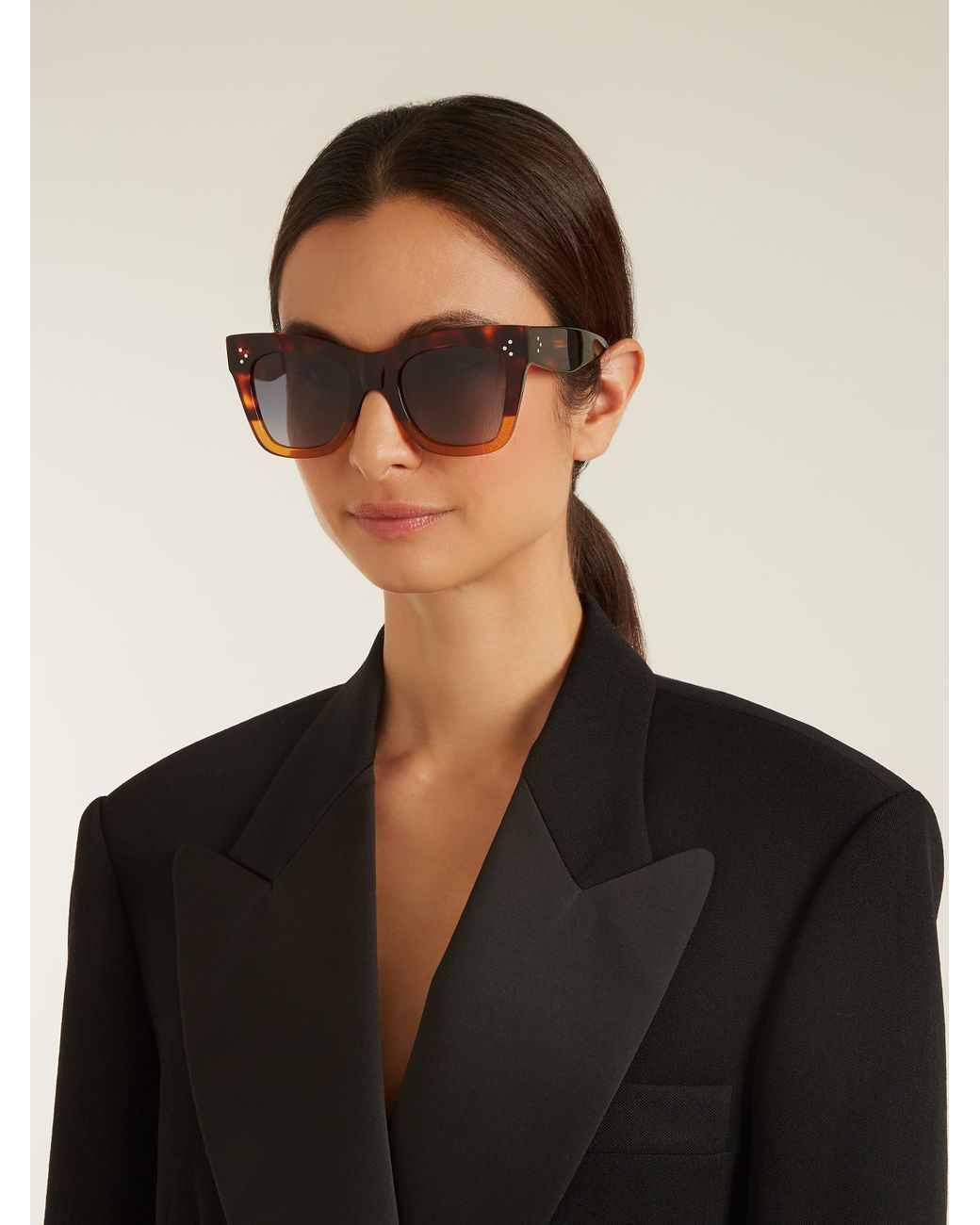 Celine Catherine Cat-eye Acetate Sunglasses | Lyst