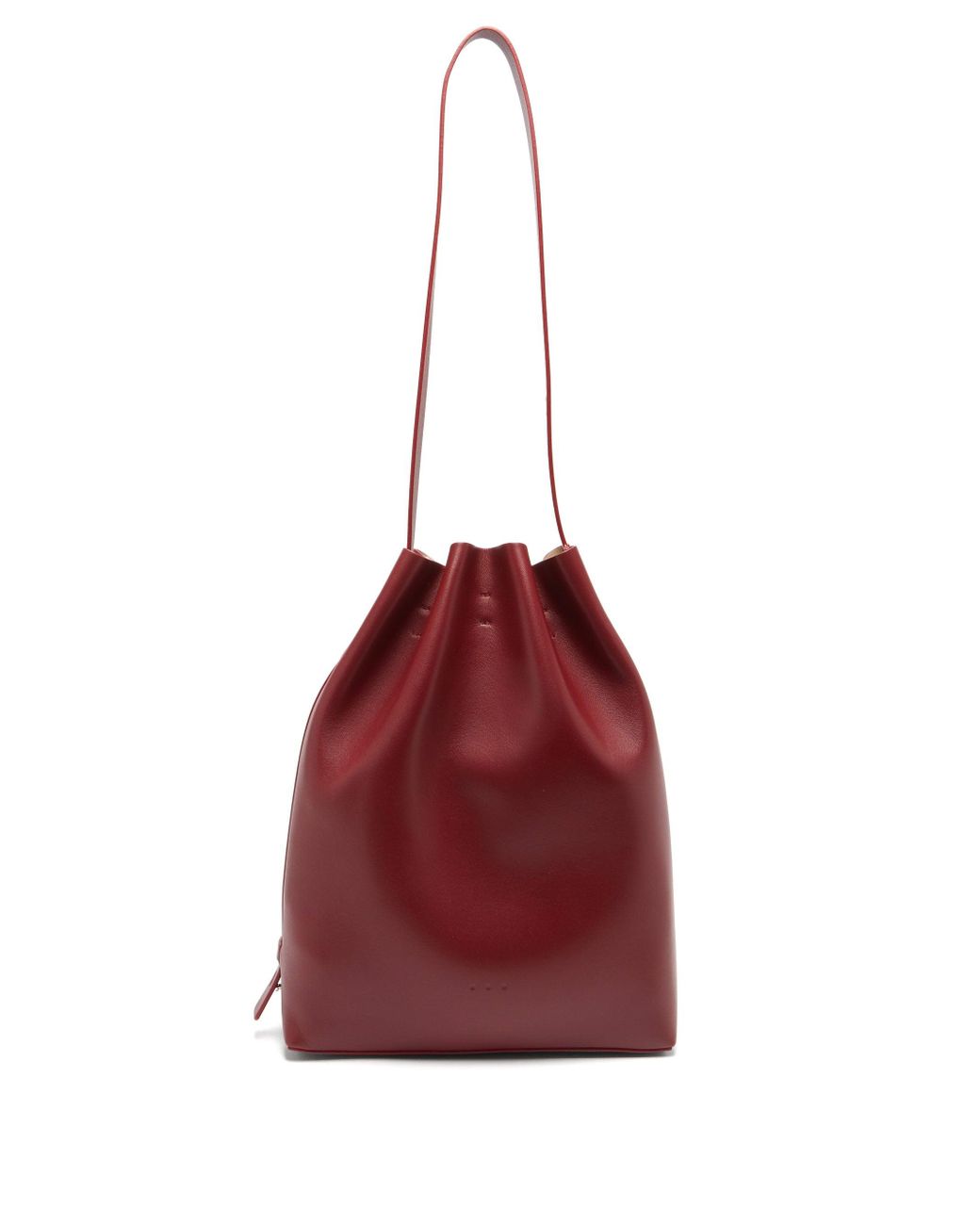 Mini sac leather crossbody bag Aesther Ekme Red in Leather - 31453319