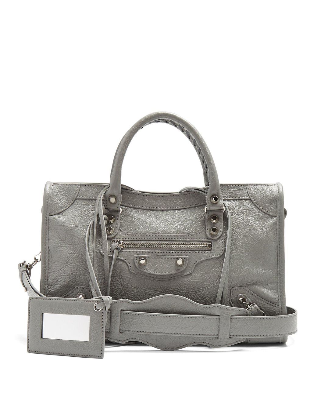 Balenciaga Classic Metallic Edge City S Bag in Gray | Lyst