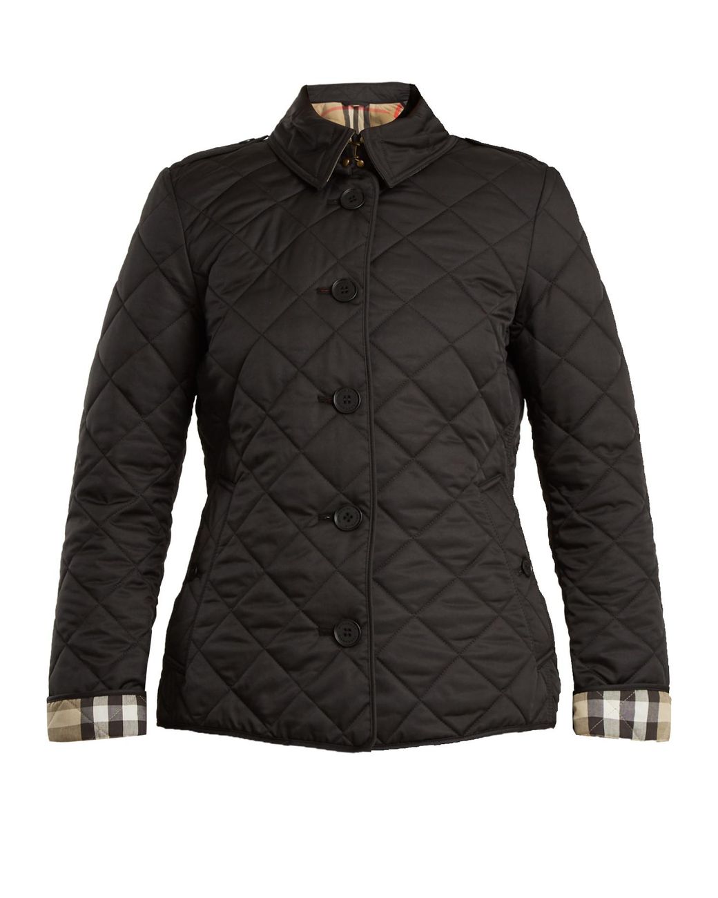 Burberry Frankby Quilted Jacket in Black | Lyst
