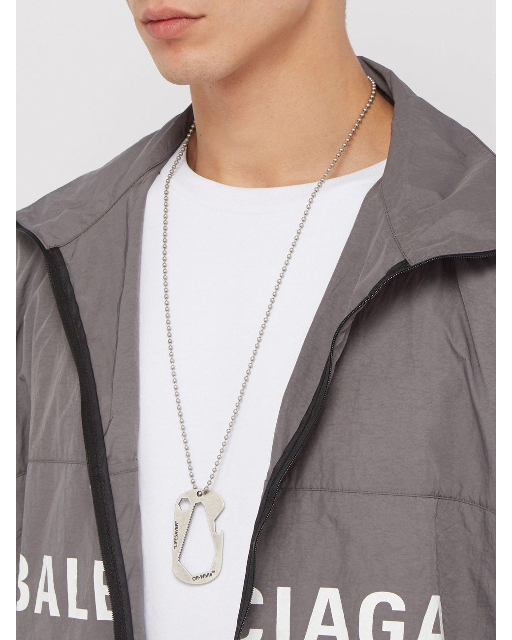 Off white lifesaver best sale necklace