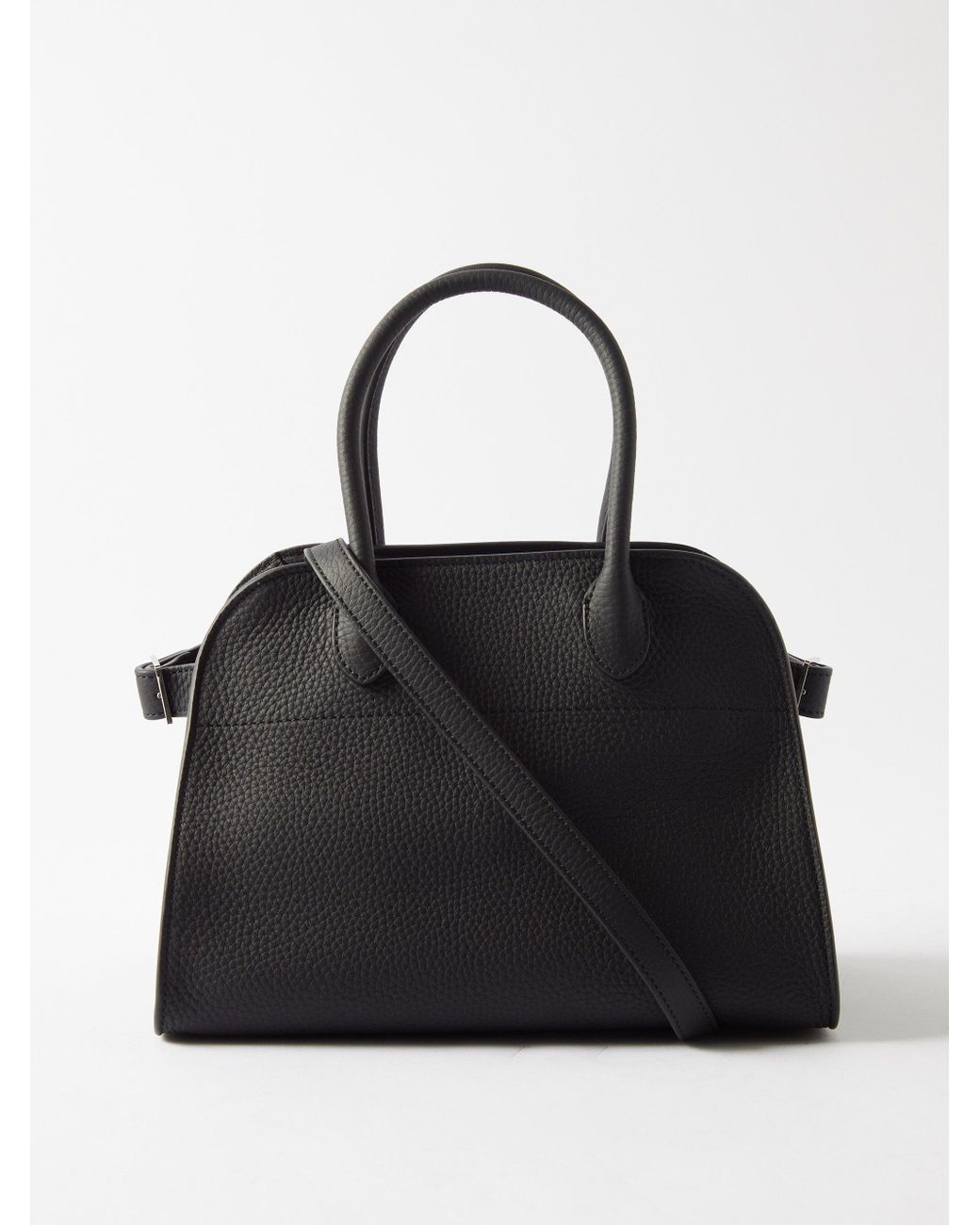 The Row Margaux 10 Grainedleather Bag in Black Lyst