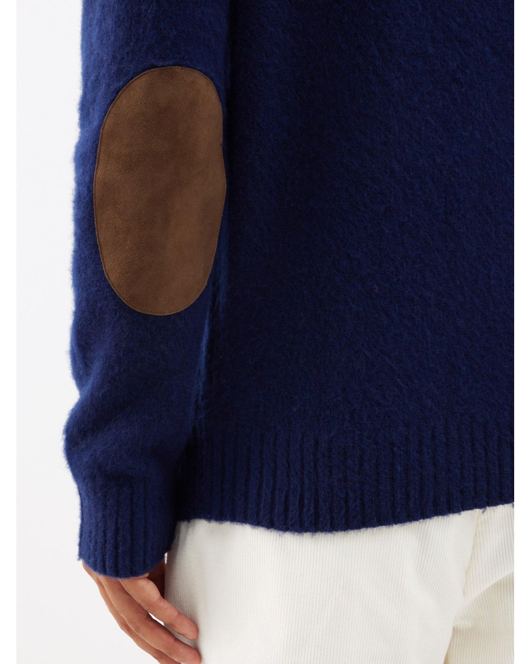 Ralph lauren elbow patch sweater sale