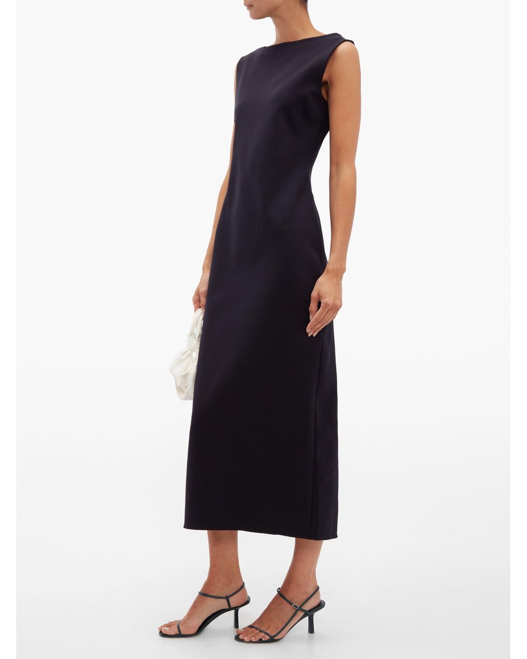 The Row Erin Scuba Midi Dress | Lyst