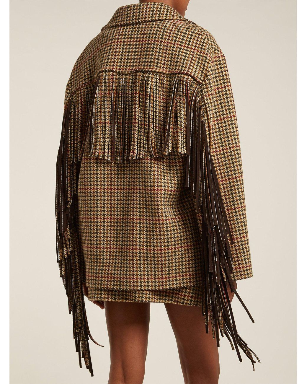 Miu miu 2025 fringe jacket