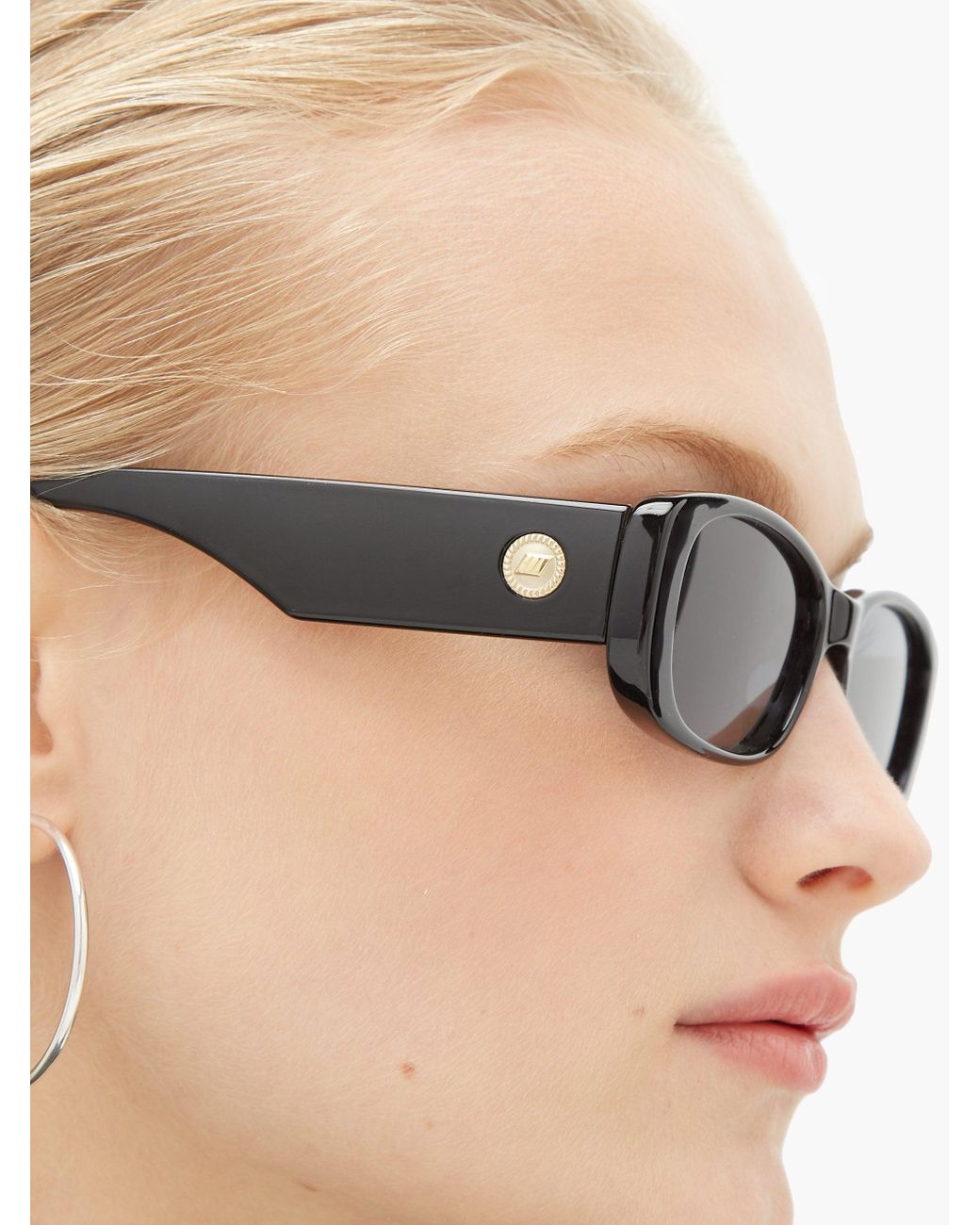 rectangle black sunglasses