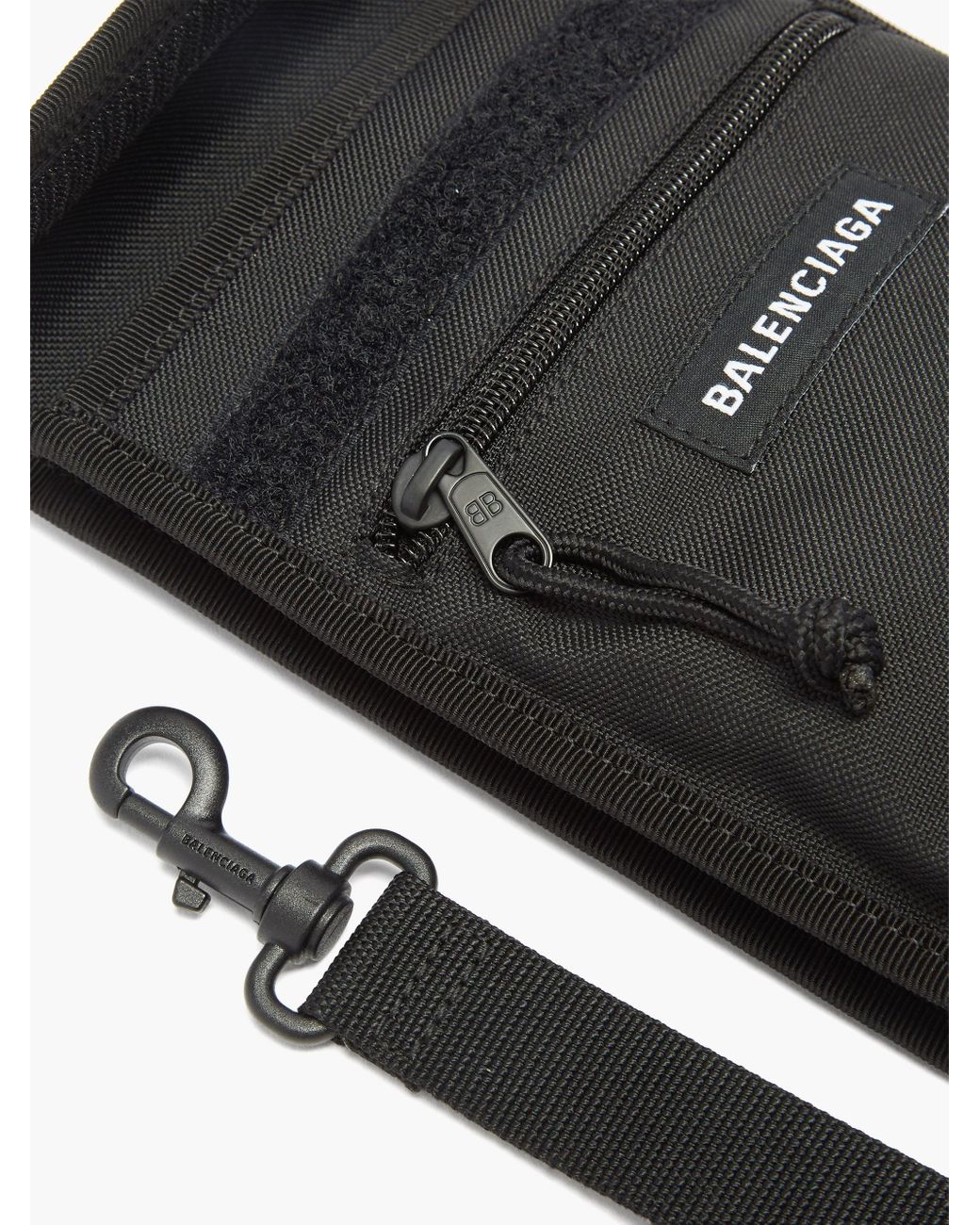 Balenciaga Synthetic Explorer Recycled-nylon Pouch in Black for 
