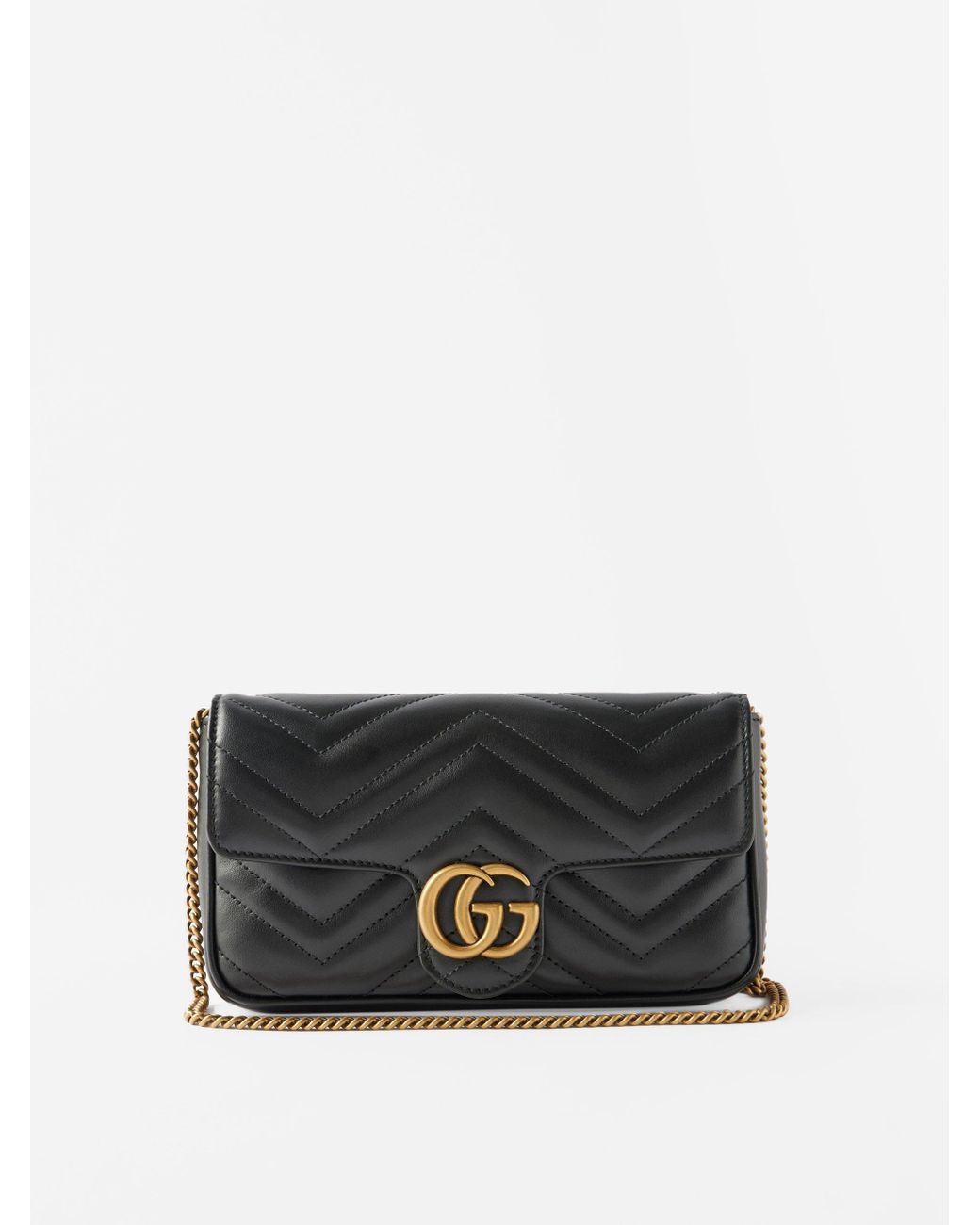 Gucci GG Marmont Super Mini Bag in Black | Lyst