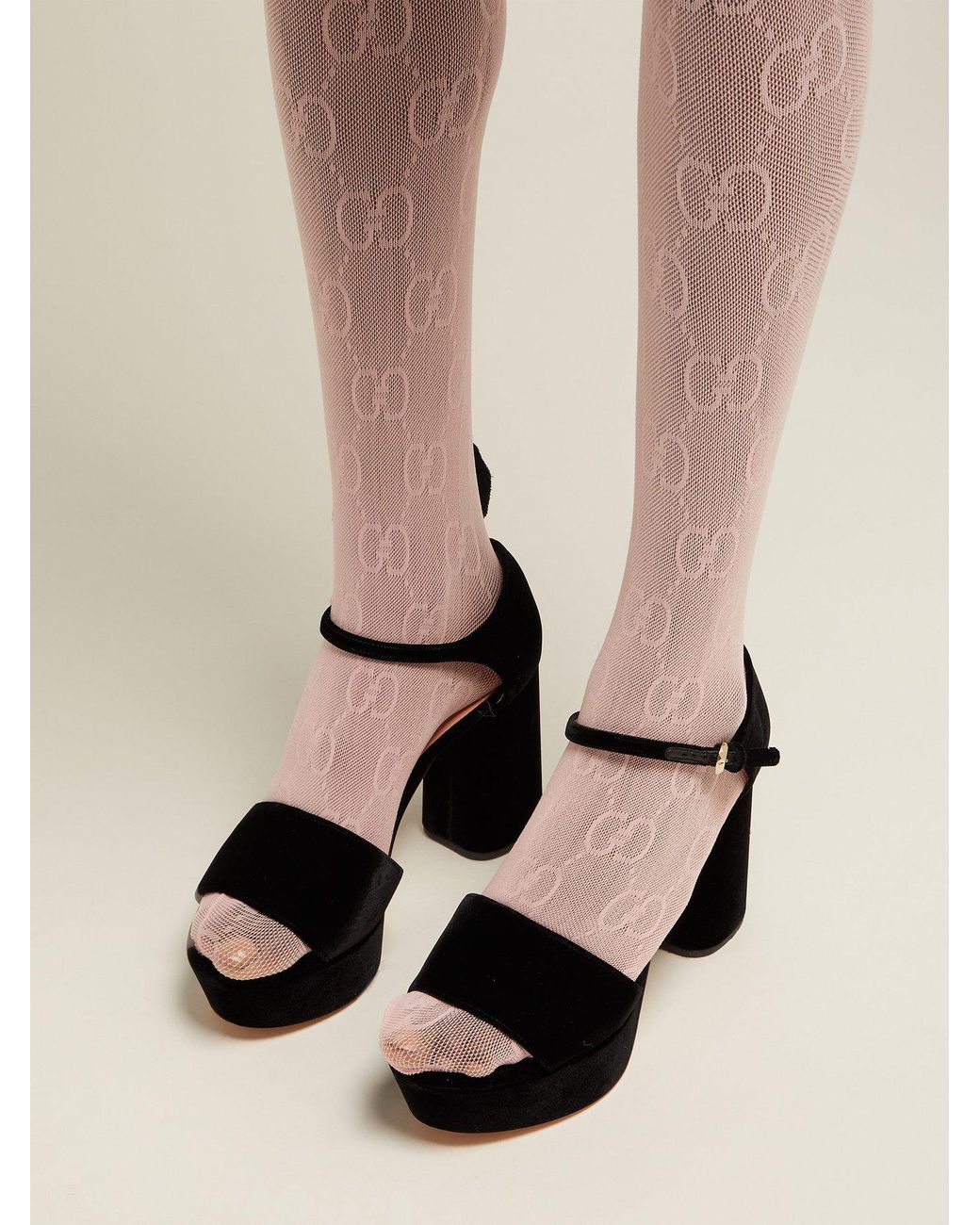Gucci Gg Tights in Pink