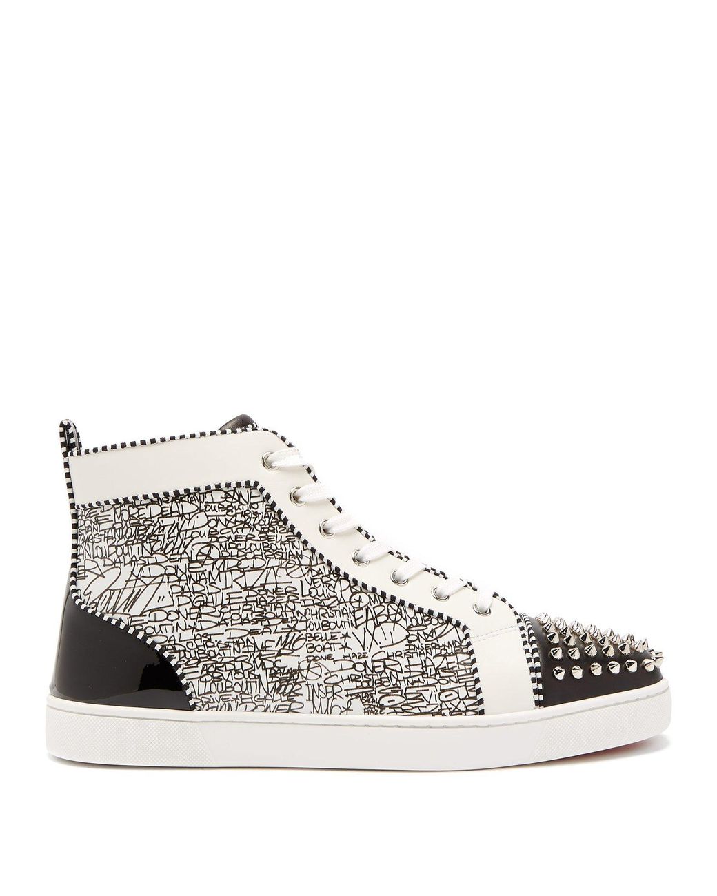 Christian Louboutin Graffiti High Top Trainers for Men | Lyst