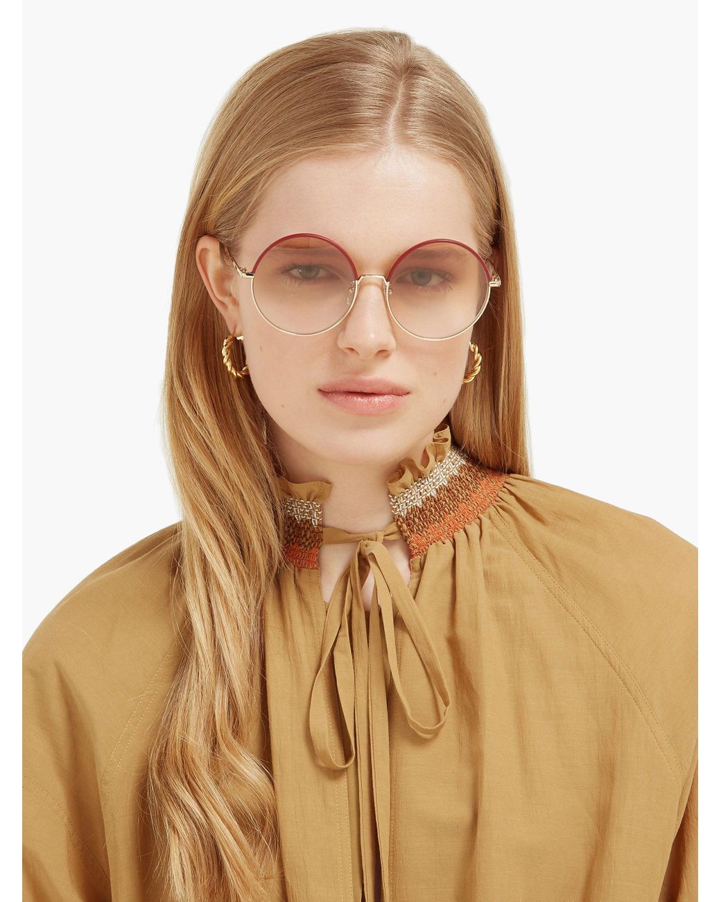loewe round sunglasses