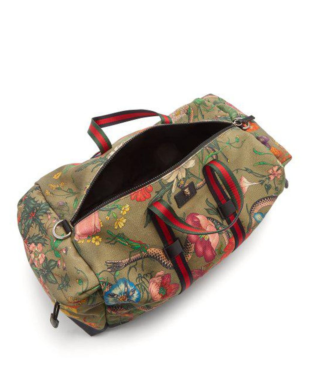 Gucci floral sales duffle bag