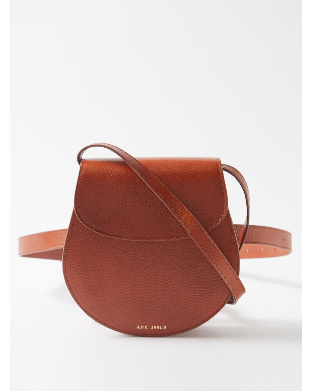 A.P.C. X Jane Birkin Leather Crossbody Bag in Natural Lyst UK