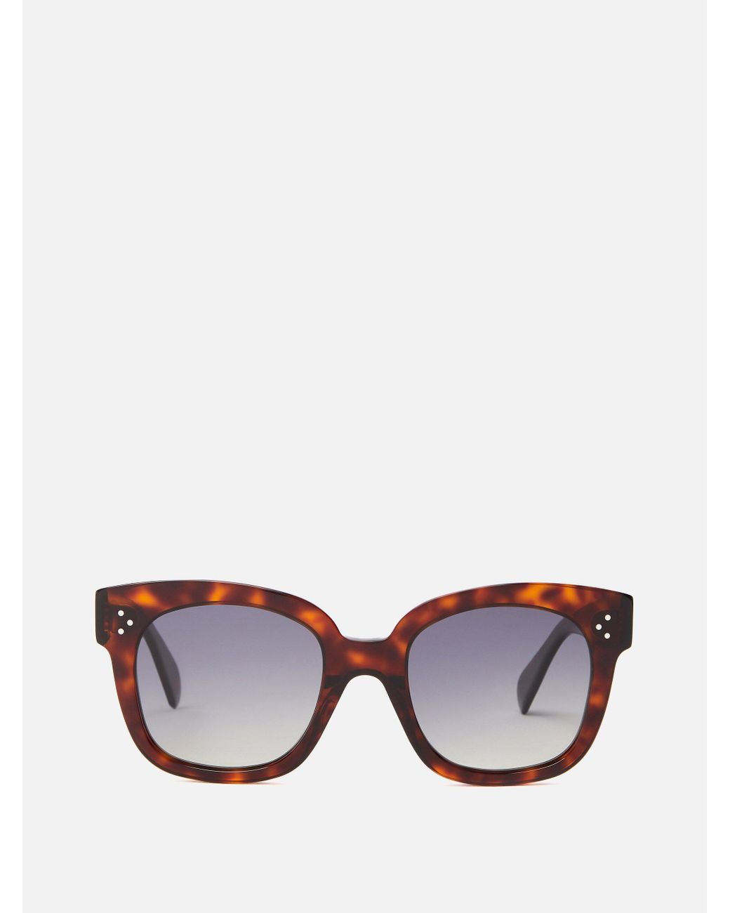 Celine Square Tortoiseshellacetate Sunglasses Lyst