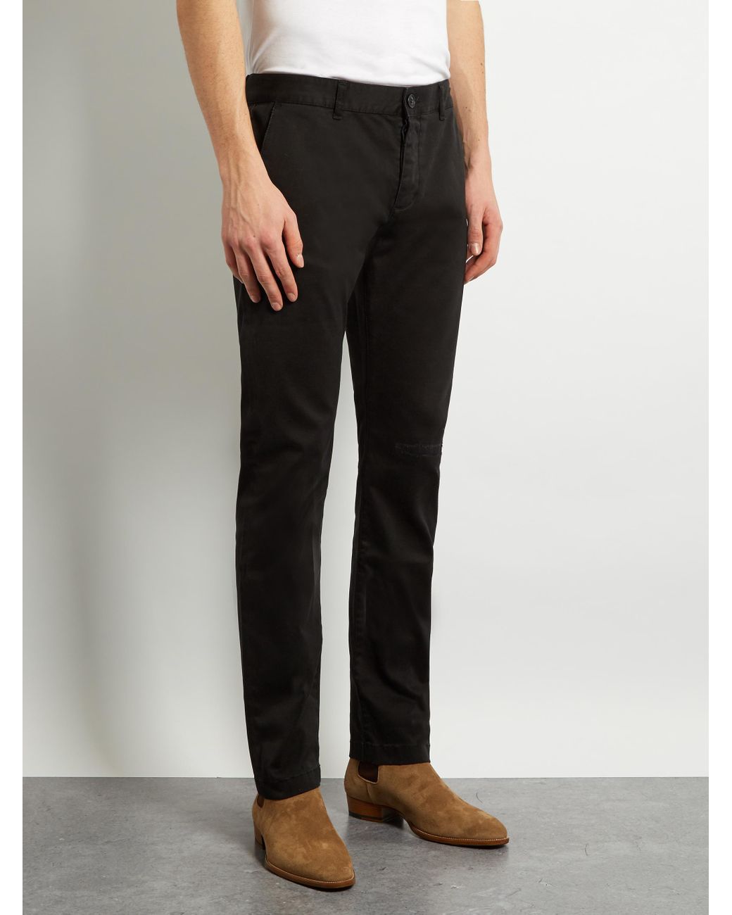 Saint Laurent Repaired Cotton Chino 